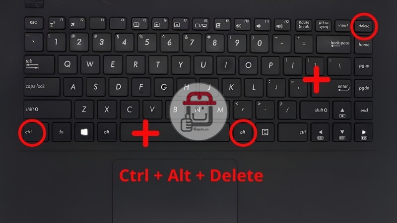 Dùng tổ hợp Ctrl + Alt + Delete để khắc phục máy tính bị đơ