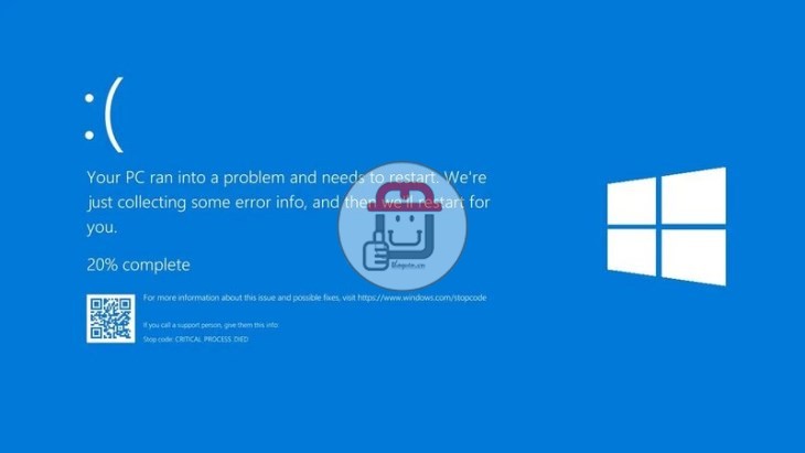 Laptop bị lỗi Windows dẫn đến màn hình xanh