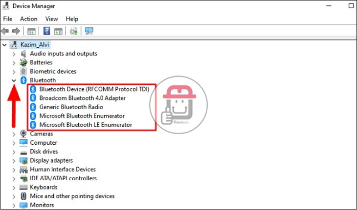 Kiểm tra máy tính, laptop có Bluetooth không