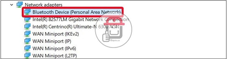 Mục Bluetooth Device trong phần Network adapters