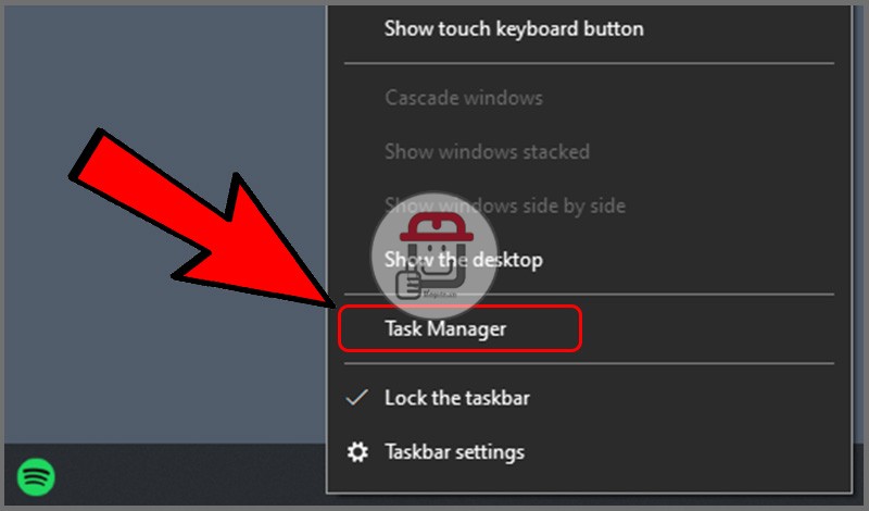 Vào Task Manager